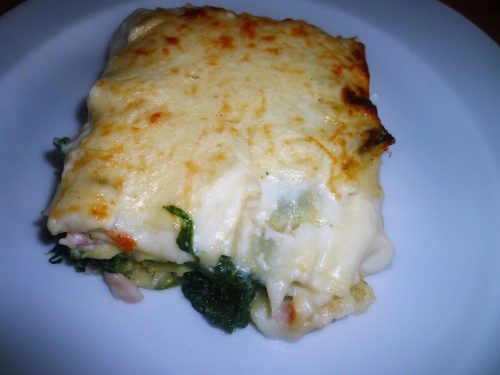 Ricetta – Lasagne al forno con spinaci e salmone