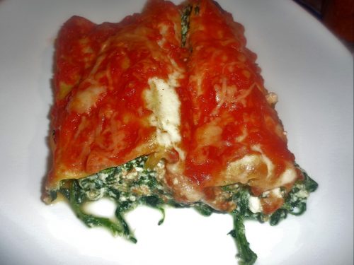 Ricetta – Cannelloni di lasagne con spinaci e ricotta